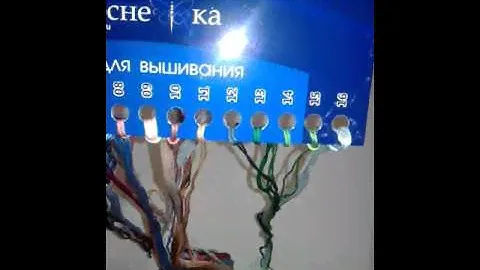 вышивка крестом: детская метрика :аист с корзиной