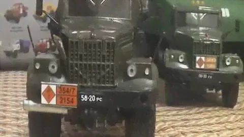 КРАЗ-255Б конверсия из бортового в наливник топлива АЦ-8,5 от Autotime 1:43