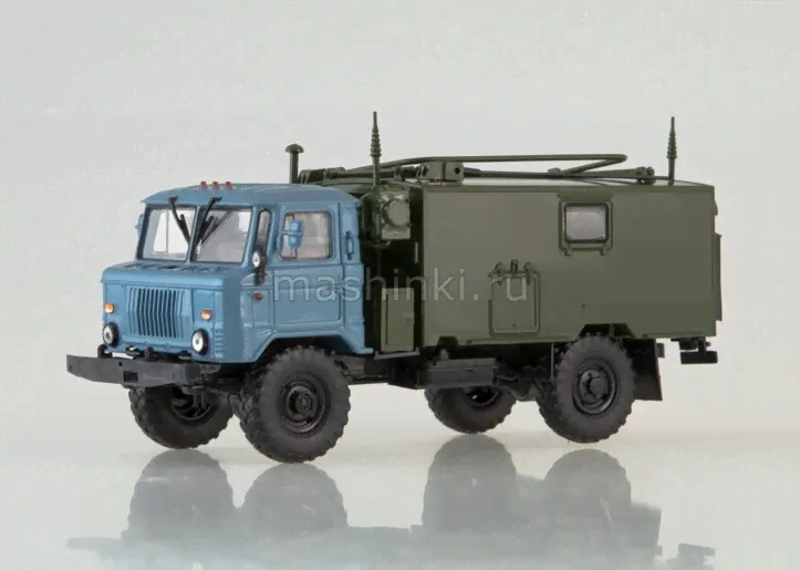 АИСТ 1/43 КШМ Р-142Н (66) синий/хаки